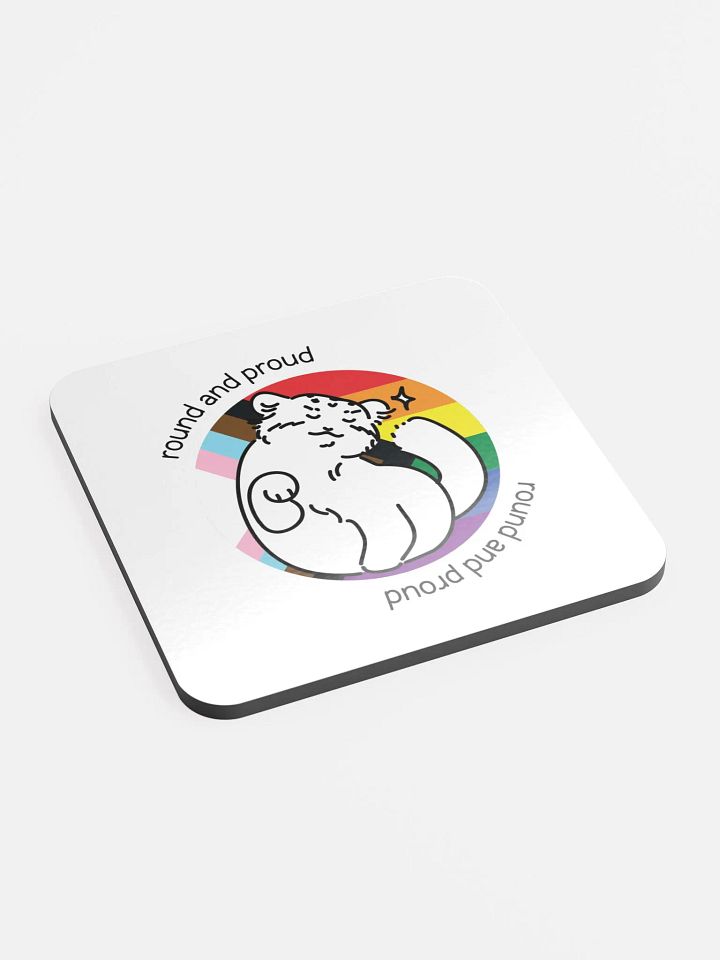Round and Proud Pride Flag Version - Coaster product image (2)