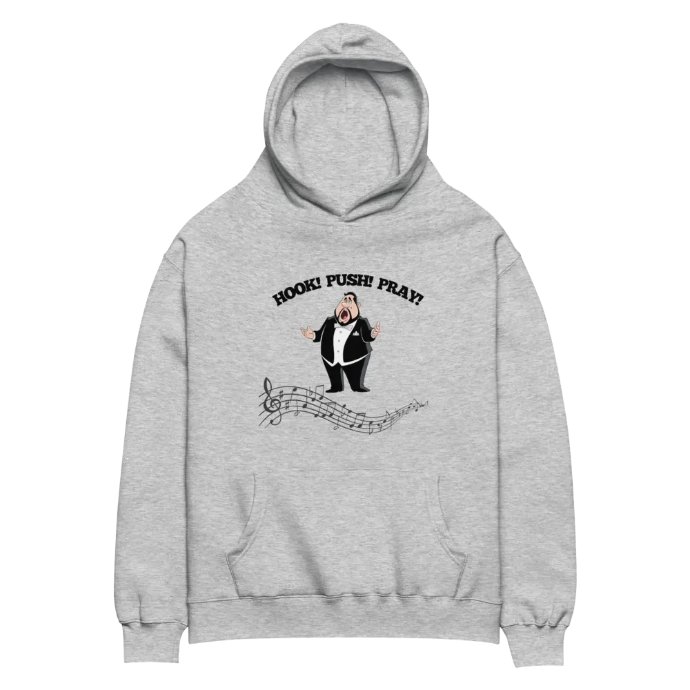 Premium Oversized Hoodie - "HOOK! PUSH! PRAY! product image (3)
