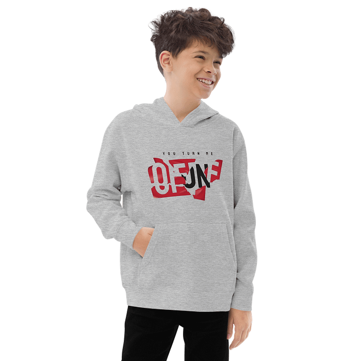 Kids Heritage Youth Pullover Fleece ON-OFF Slogan product image (2)