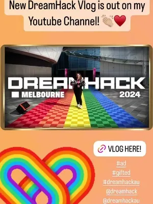 My vlog for DreamHack Melbourne is out now on my YouTube Channel! 🌈📸 You can find the video among other event vlogs by clicking the link in my bio or by searching https://youtube.com/@justelliewilldo ♥️ Hope y’all enjoy!  #fyp #tiktok #twitch #blog #vlog #vlogger #youtuber #streamer #creator #content #contentcreator #event #dreamhack #dreamhackaus #dreamhackmelbourne #DH #melbourne #convention #expo #rodlaverarena #friends #creatorpass #indiegames #esports #couplegoals #travel #traveltok #viral #trending #cosplay #ad #gifted #gamer #gamergirl 