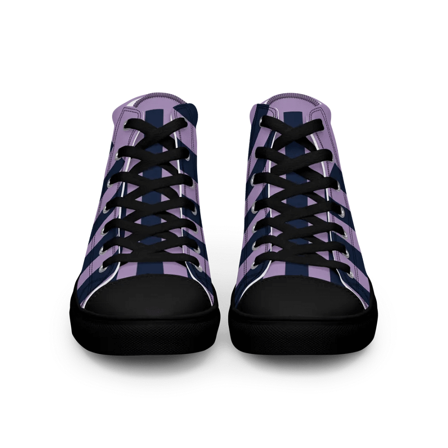 Women's High Top Canvas Shoes OneVamps Purple Blue color product image (5)