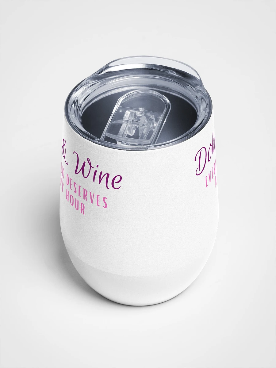 Dobes and Wine, Every walk deserves a happy hour, wine tumbler product image (4)