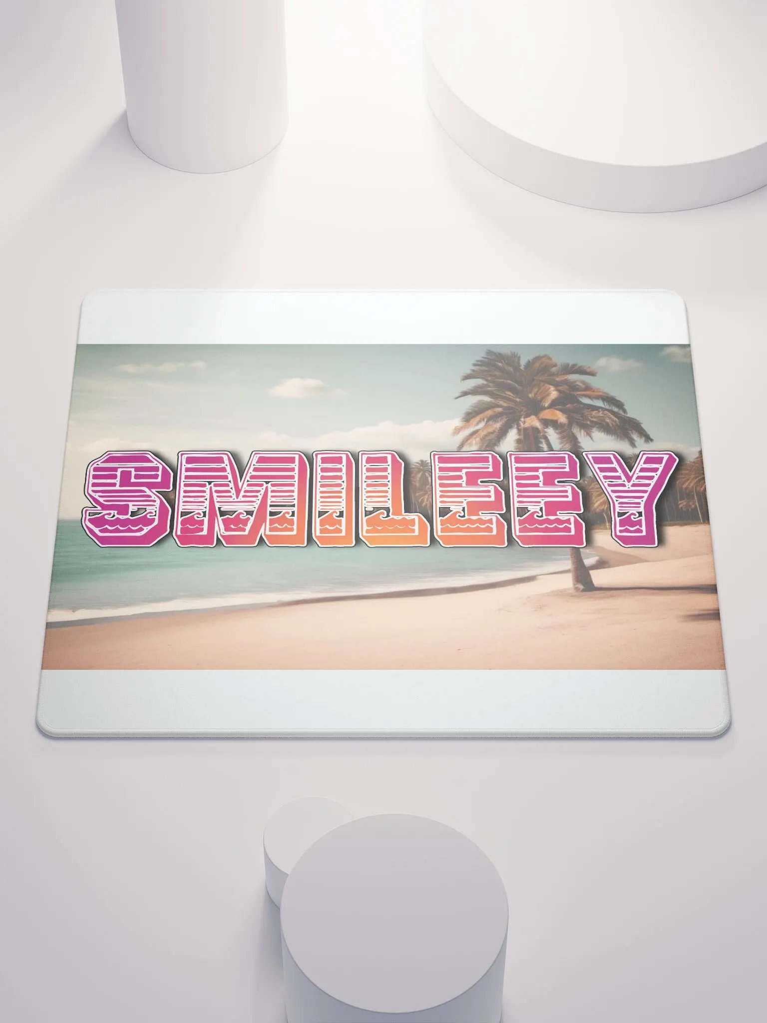 BEACH VIBES SUNSET SMILEEY - GAMING MOUSEPAD product image (1)