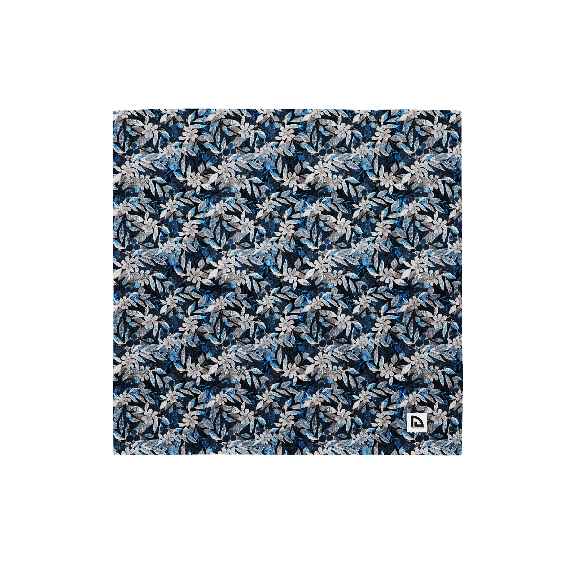 Blue White Garden Bandana product image (1)