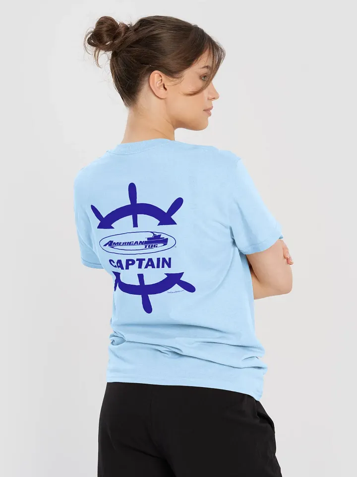 American Tug Captain - T-Shirt - Light Shirt w/Blue Logo product image (1)