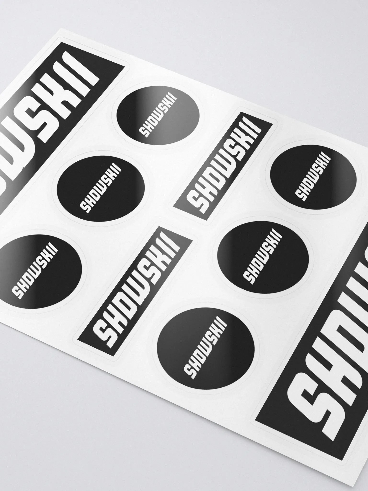KISS CUT STICKERS / BLACK product image (3)