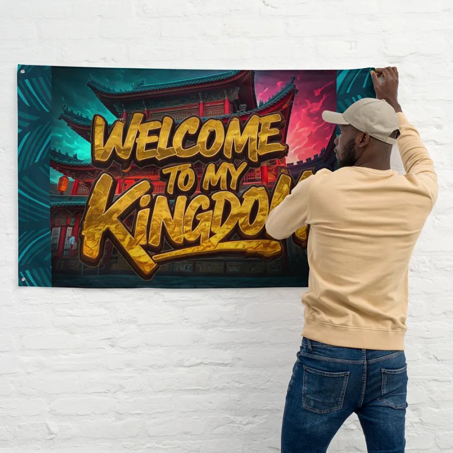 Kingdom Welcome All-Over Flag product image (11)