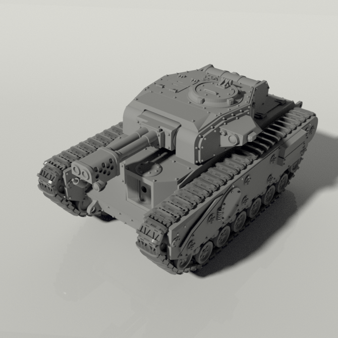 Grim Churchill Main Battle Tank STLs product image (3)