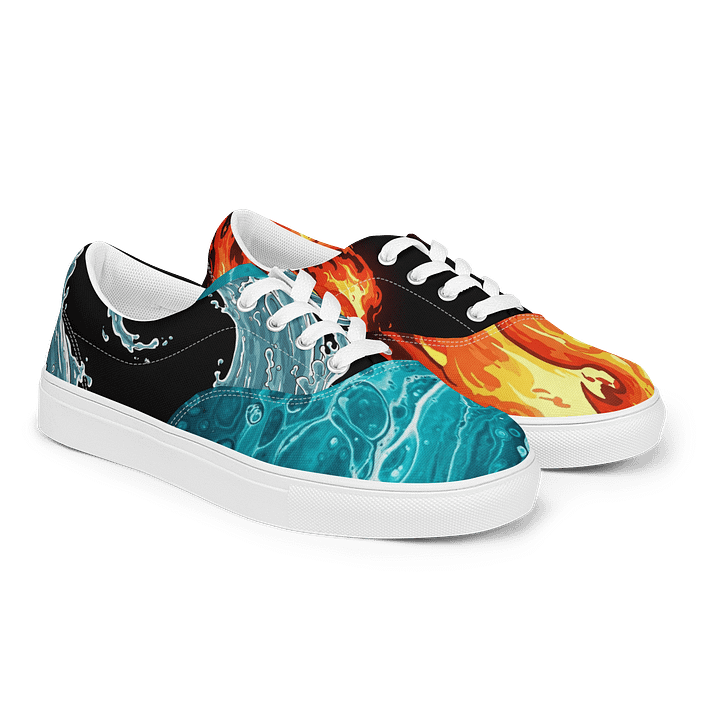 S³ Animated Water And Fire Canvas Laced Shoes product image (2)