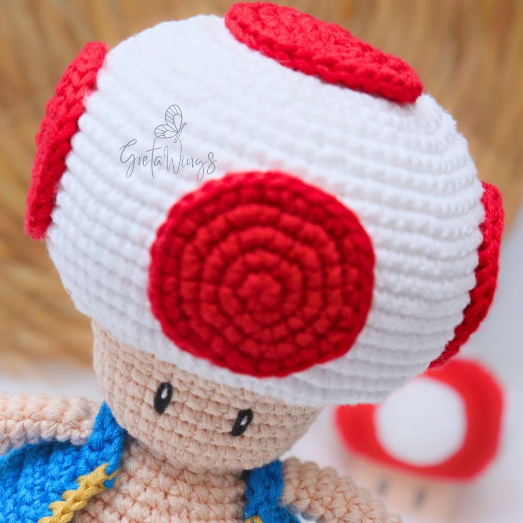Toad Amigurumi Pattern Mario Bros Series (Digital Download) product image (3)