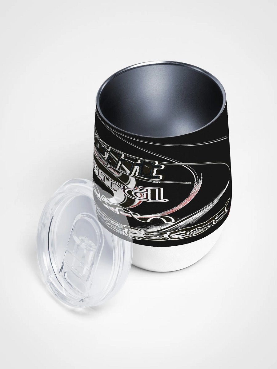 Fight Hard Earn Respect - Black - Wine Tumbler product image (3)