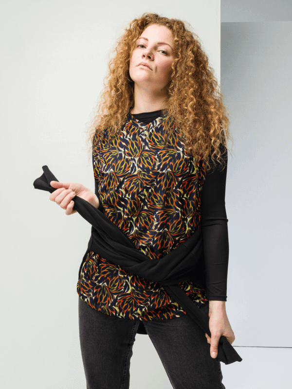 Tiger Flower | Recycled Unisex Basketball Jersey product image (1)