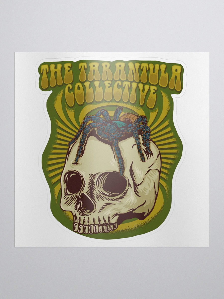 Retro Tarantula Skull Sticker product image (1)
