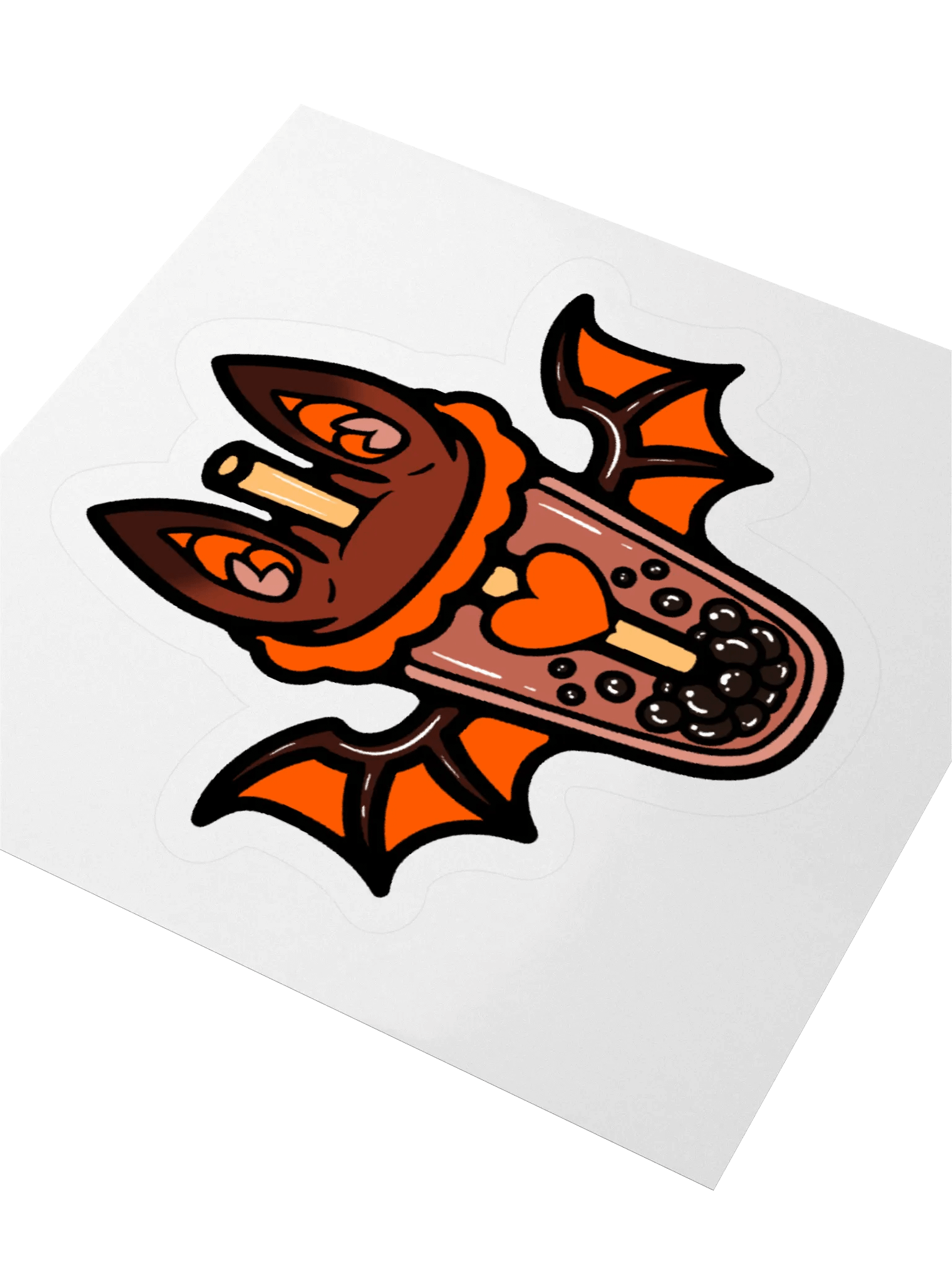 MatchaEXE Orange Bobat Sticker product image (9)