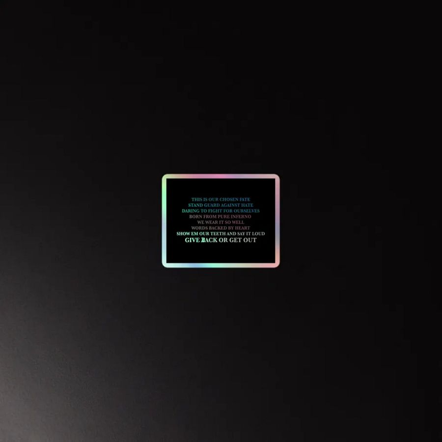 Mantra holographic sticker product image (2)
