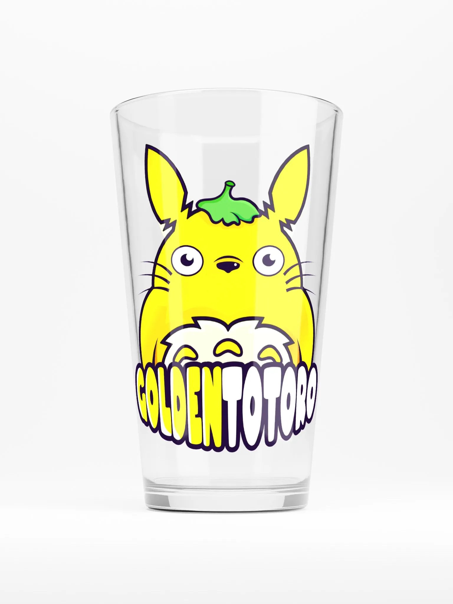 GoldenTotoro Logo Pint Glass (Logo on Both Sides) product image (2)