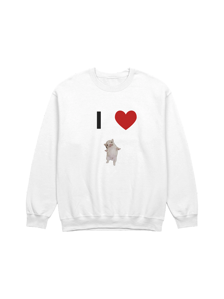 I HEART PIBBLE (crewneck) - light colors product image (1)