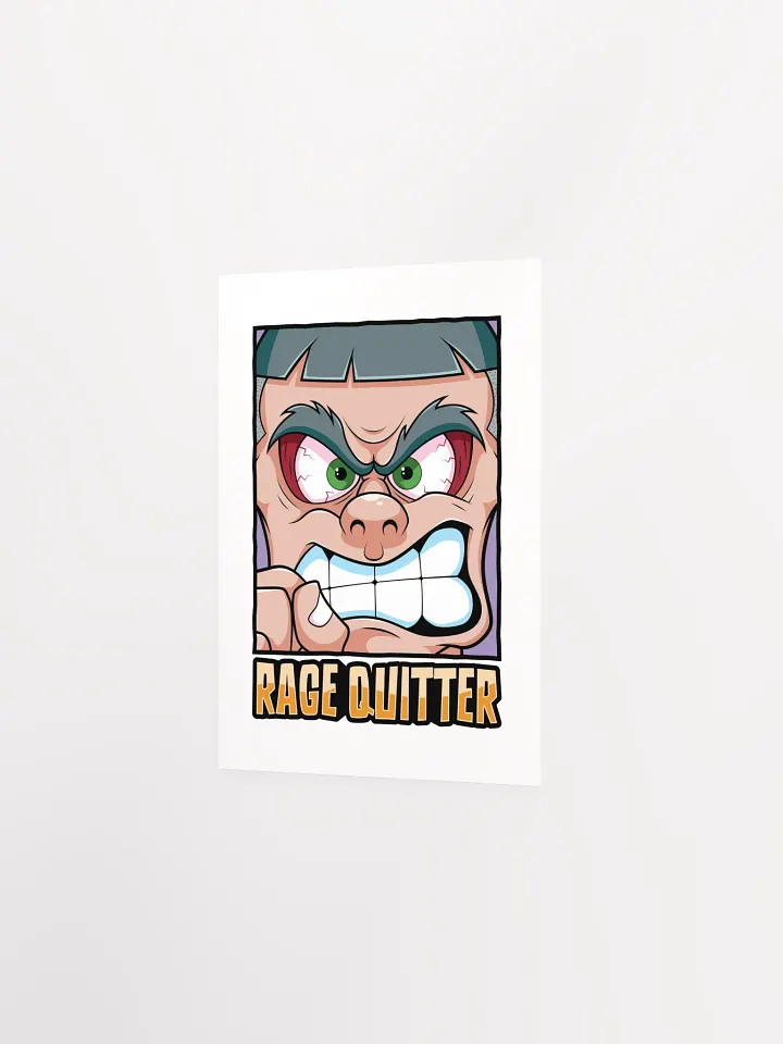 Funny Gamer Poster – Retro Rage Quit Wall Art product image (16)