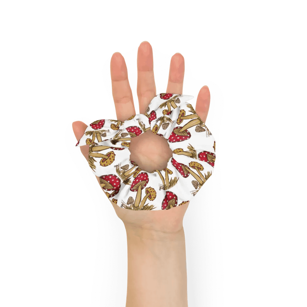 Mushroom All-Over Print Scrunchie with Bow product image (6)