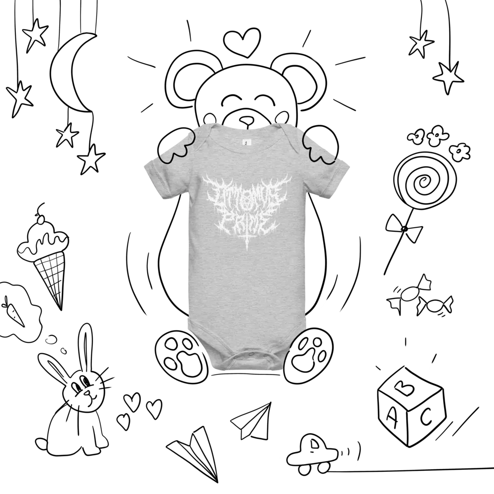 Toddler Onesie - Metal Logo (White) product image (37)