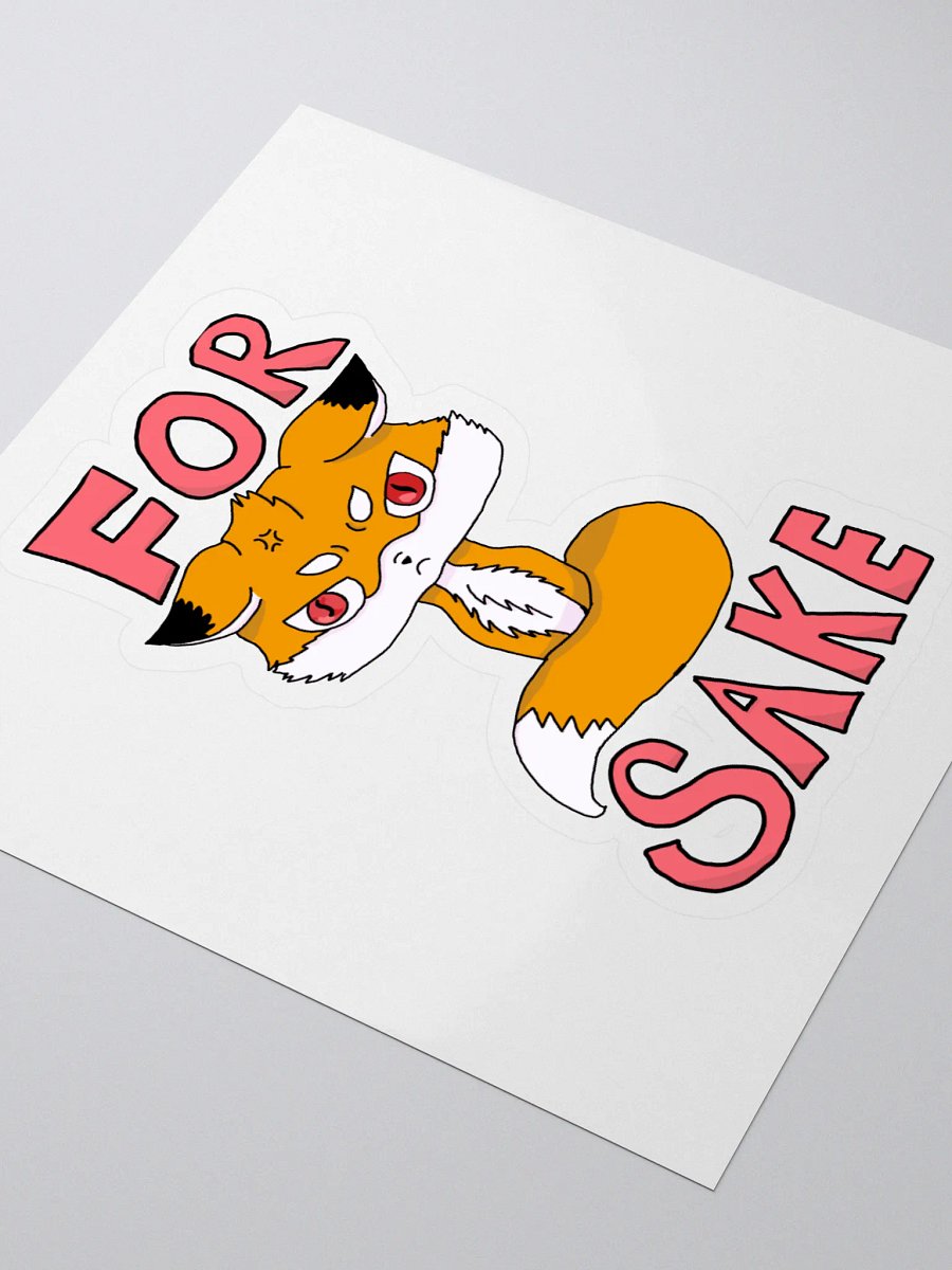 For Fox Sake Sticker product image (3)