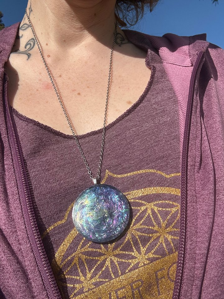 Philosopher’s Stone Holographic Necklace product image (2)