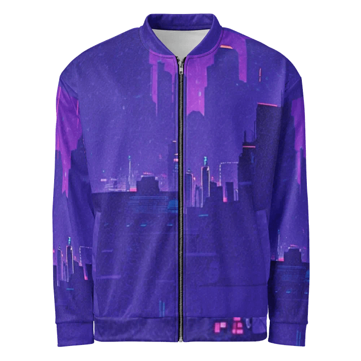 Future Dusk Purple Bomber Jacket –design by Unik Limited Edition (1,977 Worldwide) product image (1)