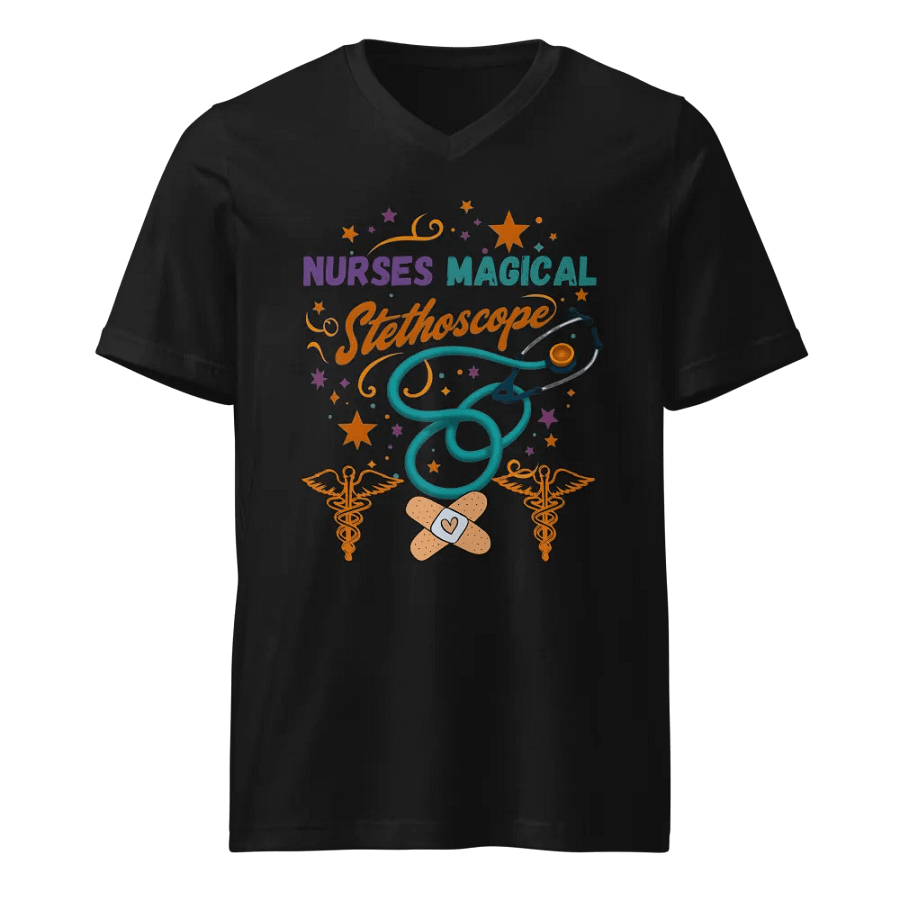 Nurses Magical Stethoscope V-Neck Tee product image (1)