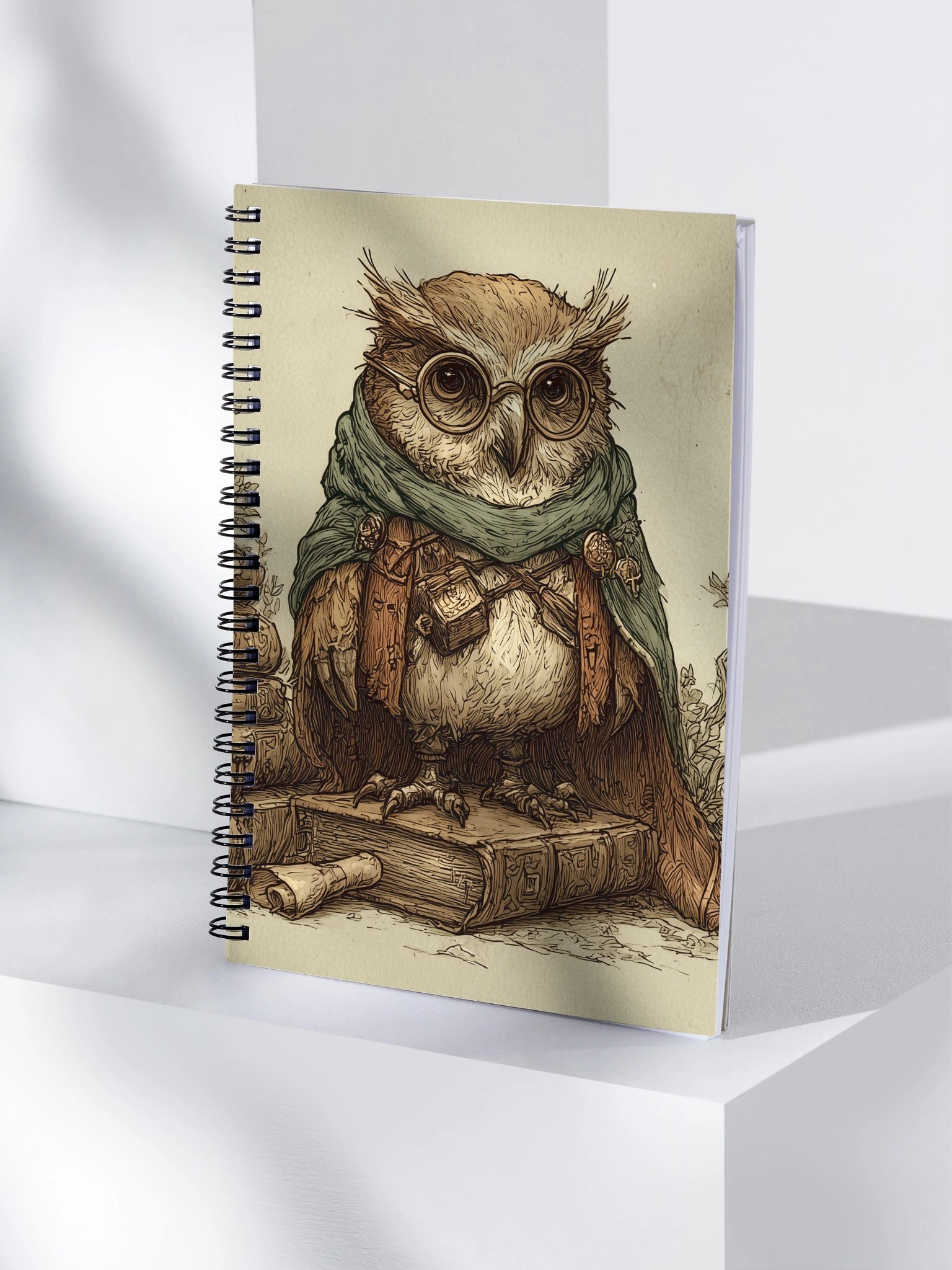 Archivist Owl Spiral Notebook product image (4)