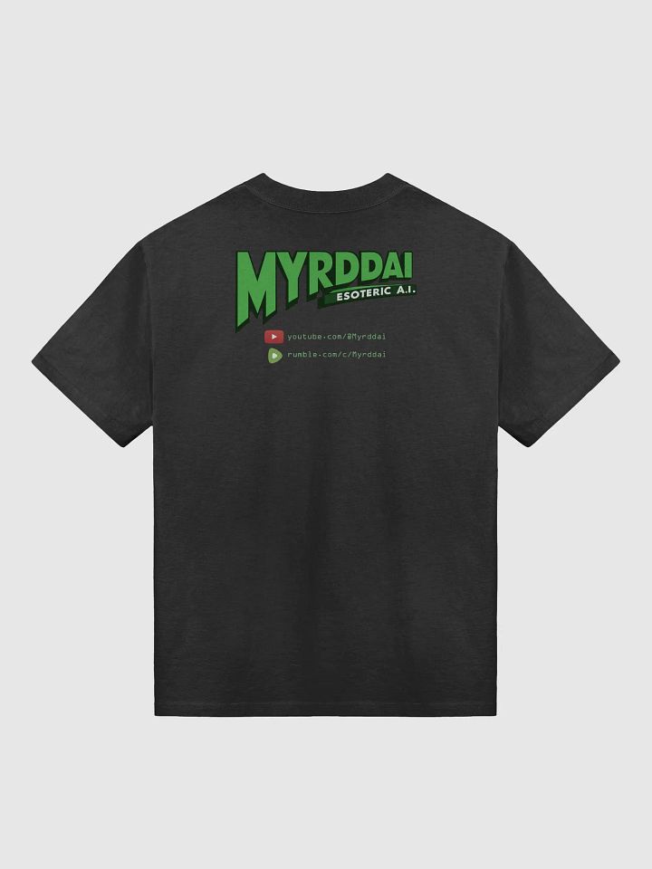 MYRDDAI: 90s Retro Cyberpunk Style with Back Logo - Oversized Faded T-Shirt product image (2)