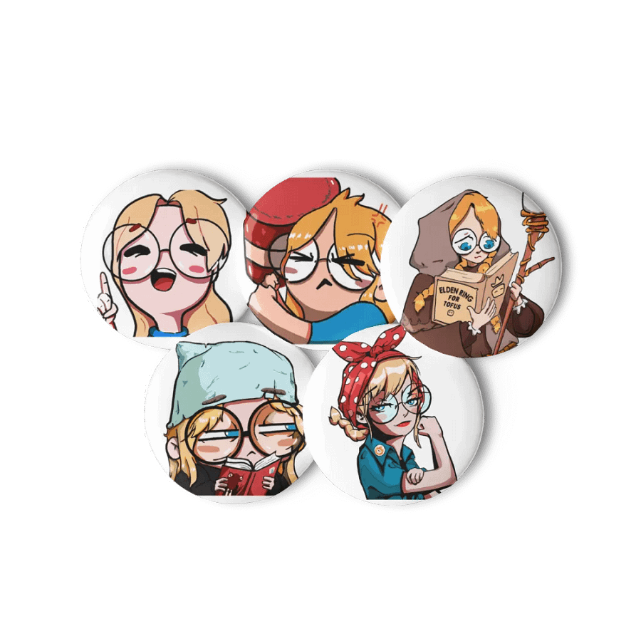 Dr. Toxic Tofu Pin Button Pack product image (6)