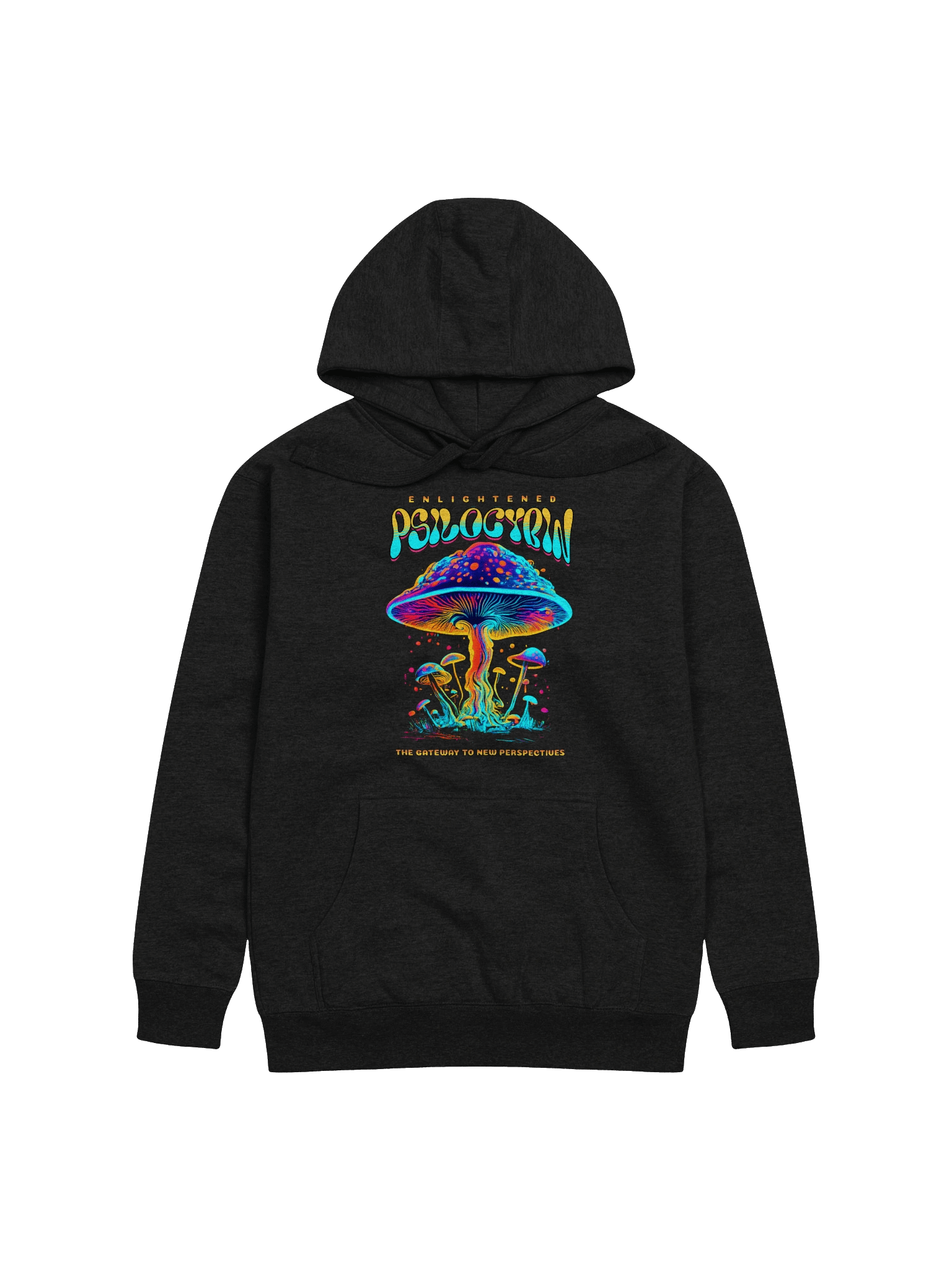 Enlightened Psilocybin Mushrooms - Gateway to New Perspectives - Premium Unisex Hoodie product image (7)