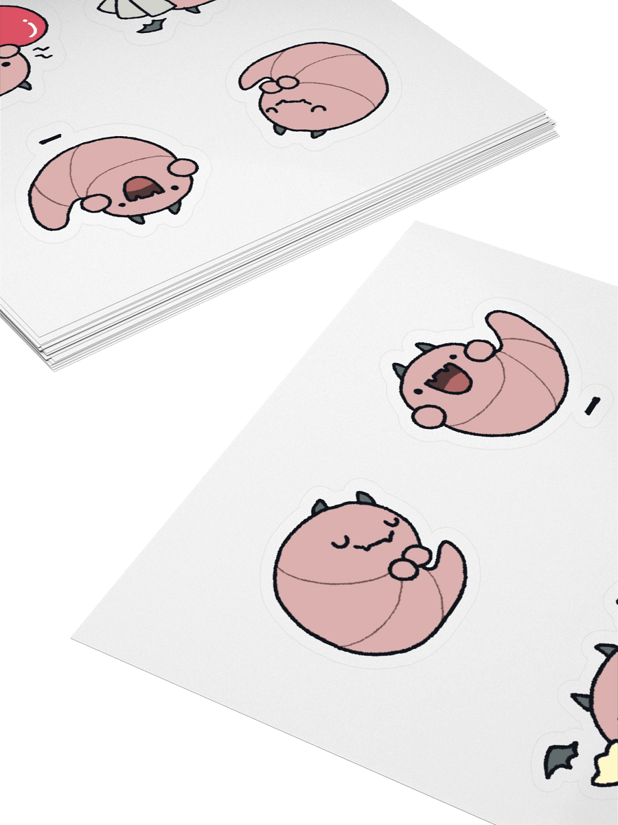 Worm 2 Stickers (Kiss Cut) product image (4)