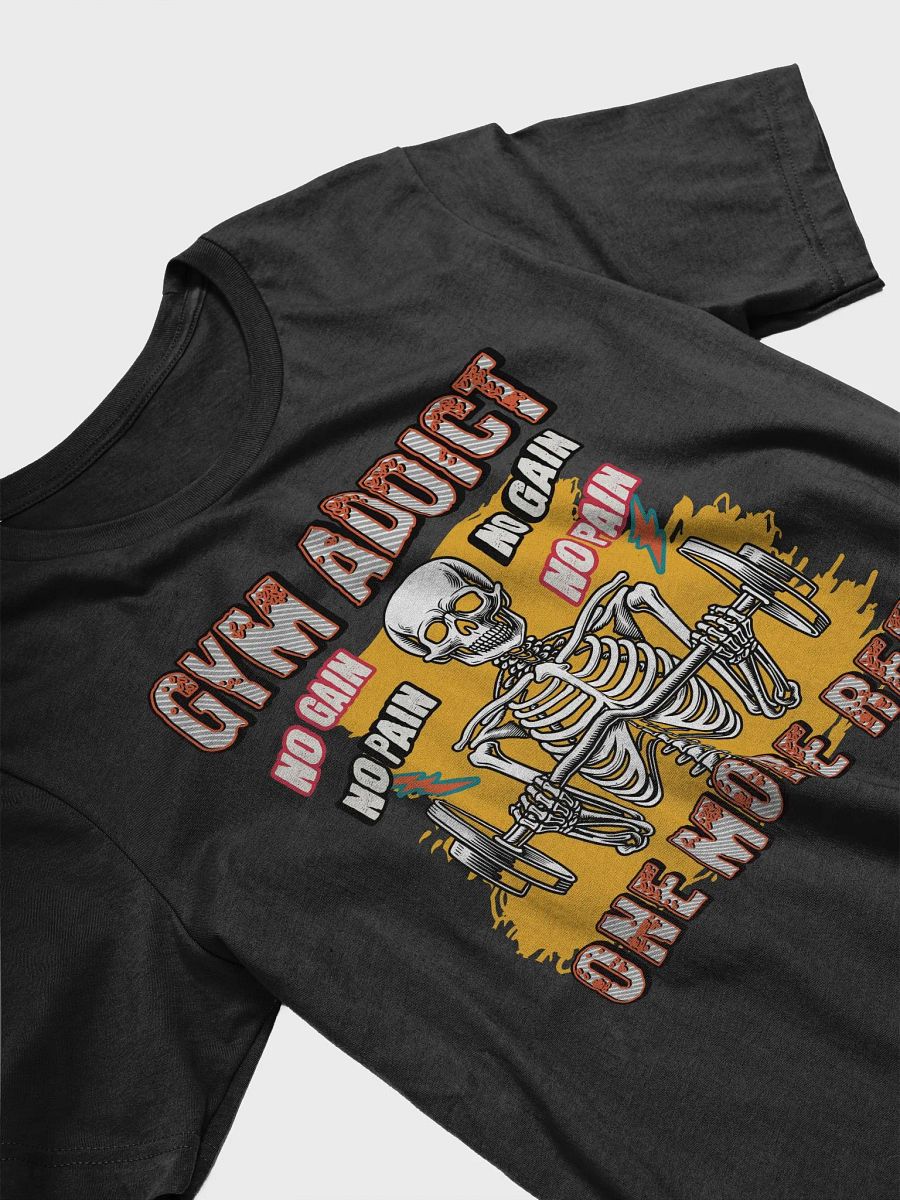 Gym Addict One More Rep Skeleton Strength Tee product image (6)
