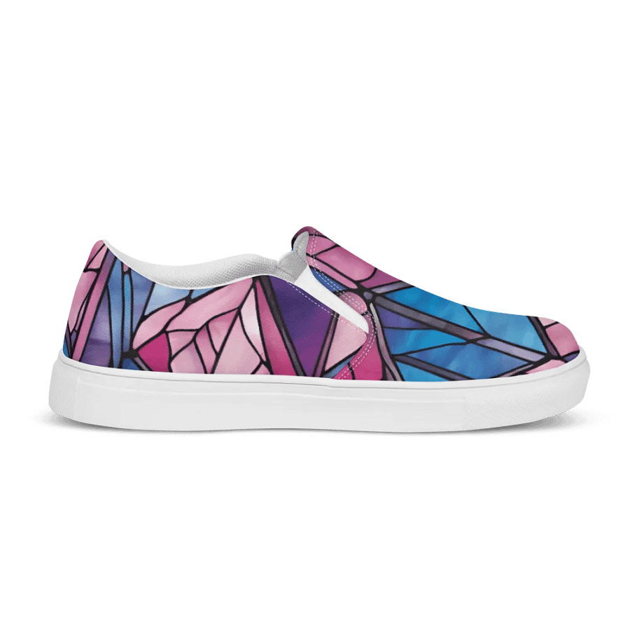 Geometric Glow Men's Slip-On Canvas Shoes product image (7)