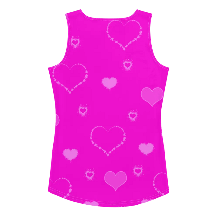 DiesmaHeart Hot Pink Hearts Tank Top product image (2)