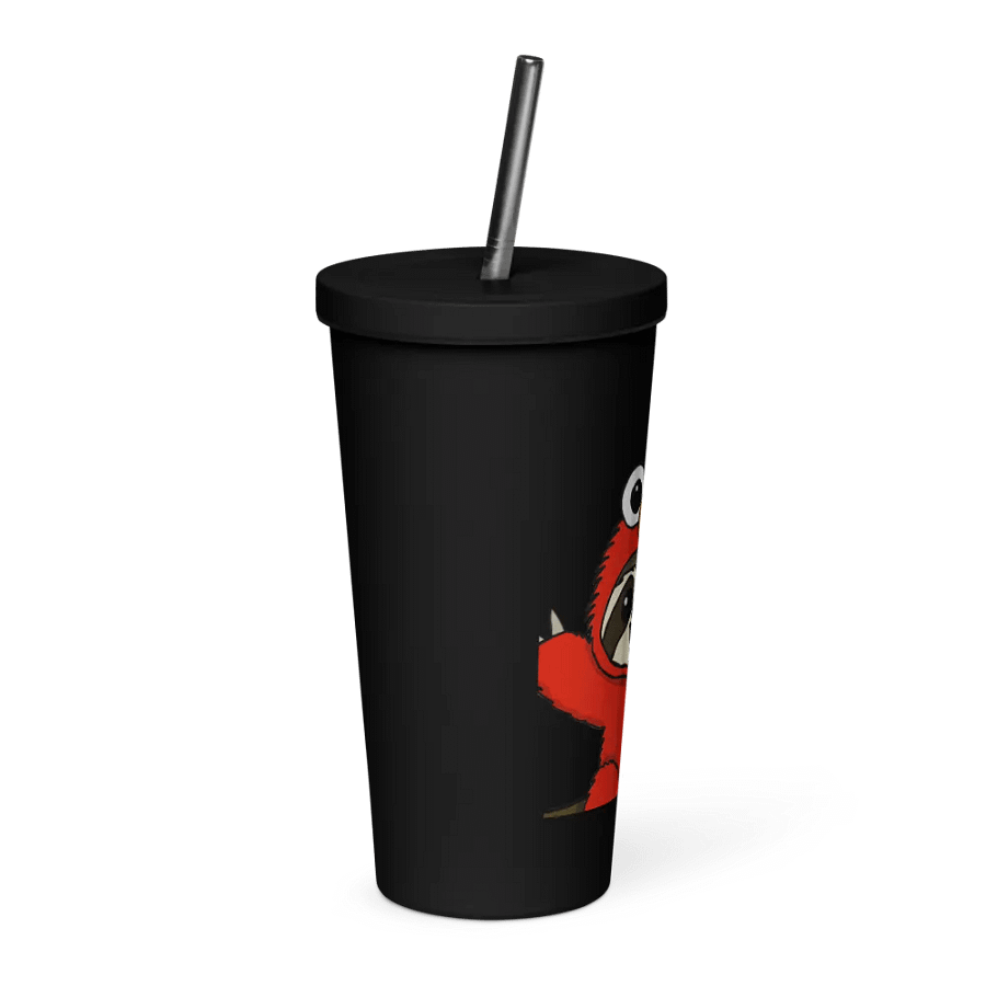 Insulated Tumbler with a Straw - Elmo product image (8)