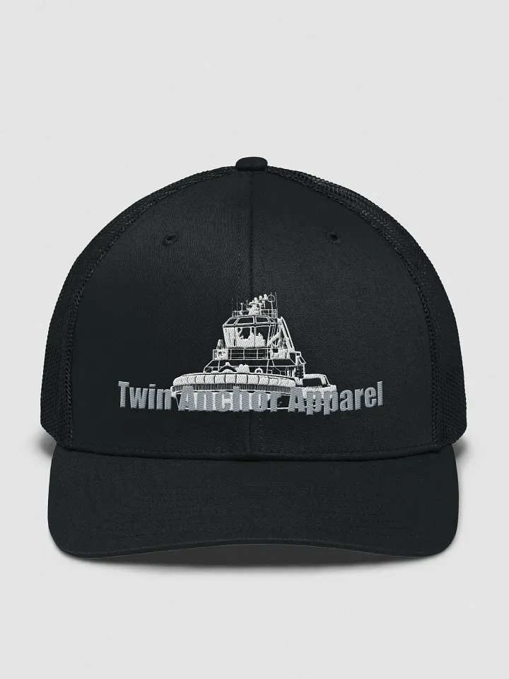 White Athena tug Richardson Trucker Hat product image (1)