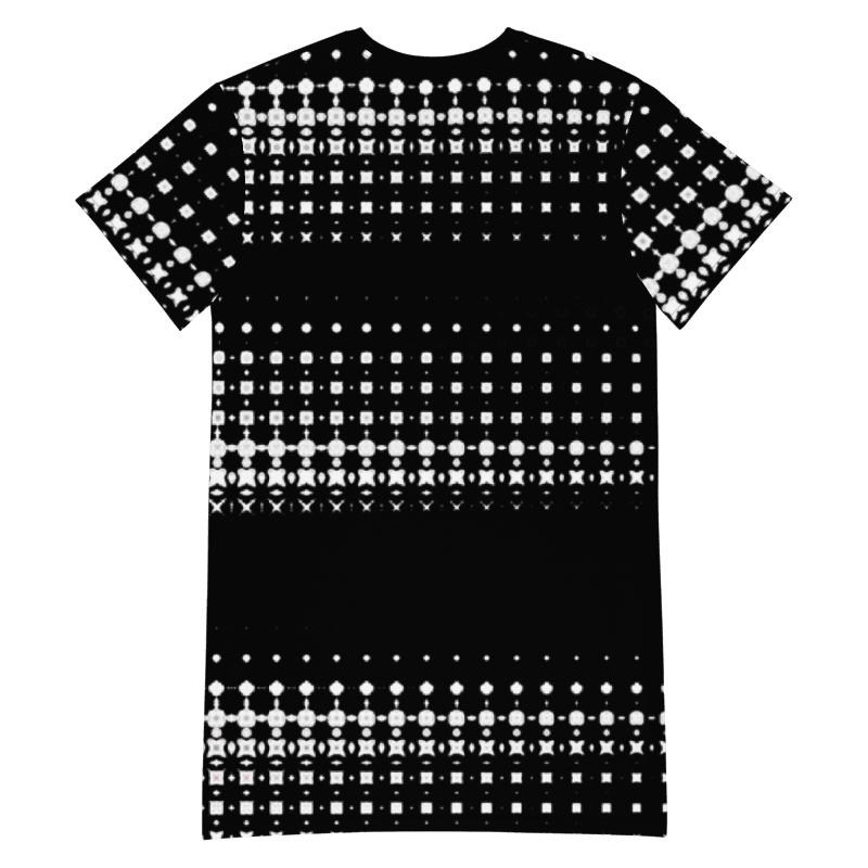 Abstract Not Quite The Little Black Dress T Shirt Dress product image (11)