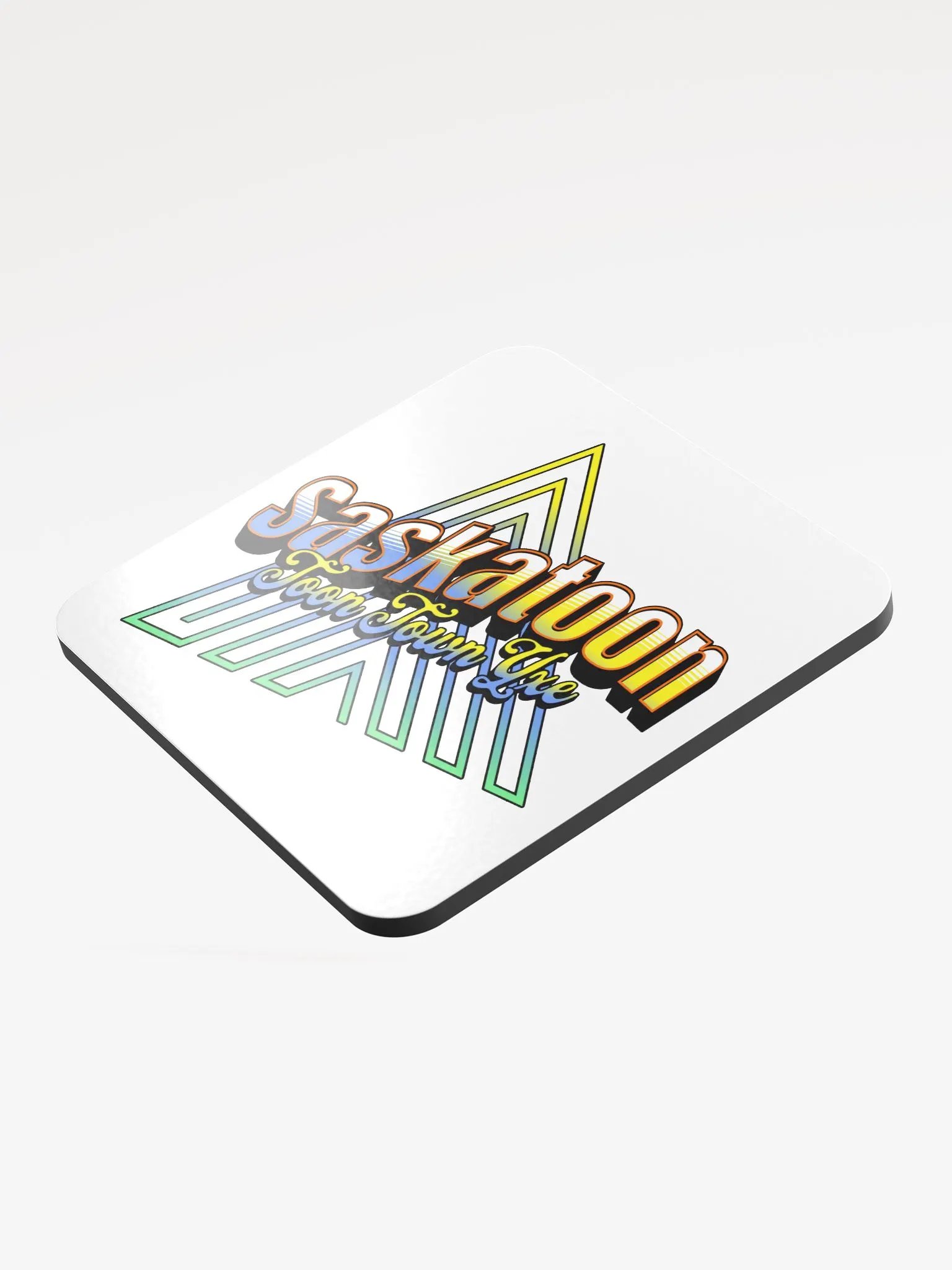 Saskatoon Toon Town Yxe Chic Cork Coaster product image (4)