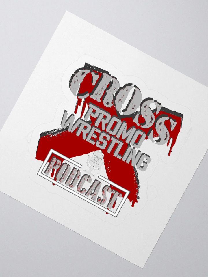 Cross Promo Podcast Cut Stickers product image (2)