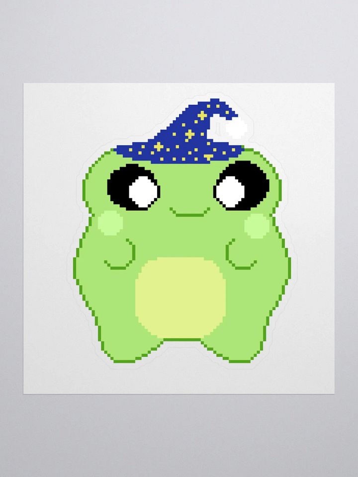 wizard frog sticker product image (1)