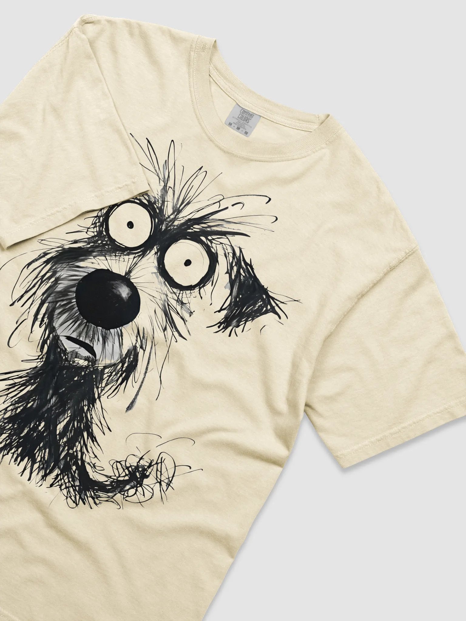 Whimsical Dog Sketch Comfort Color 1717 T-Shirt product image (26)