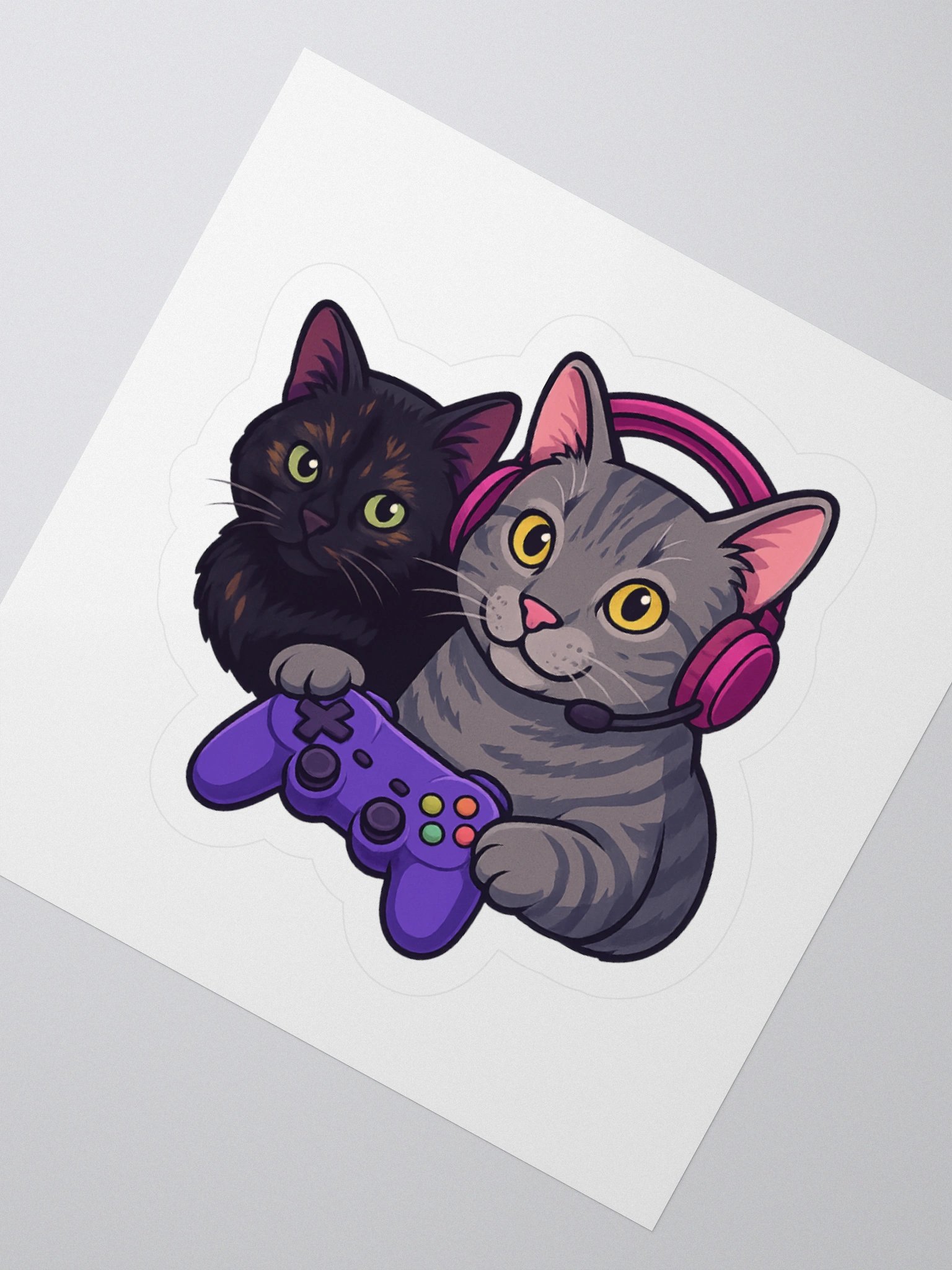 MISS_ROFL Gamer Cats Sticker product image (6)