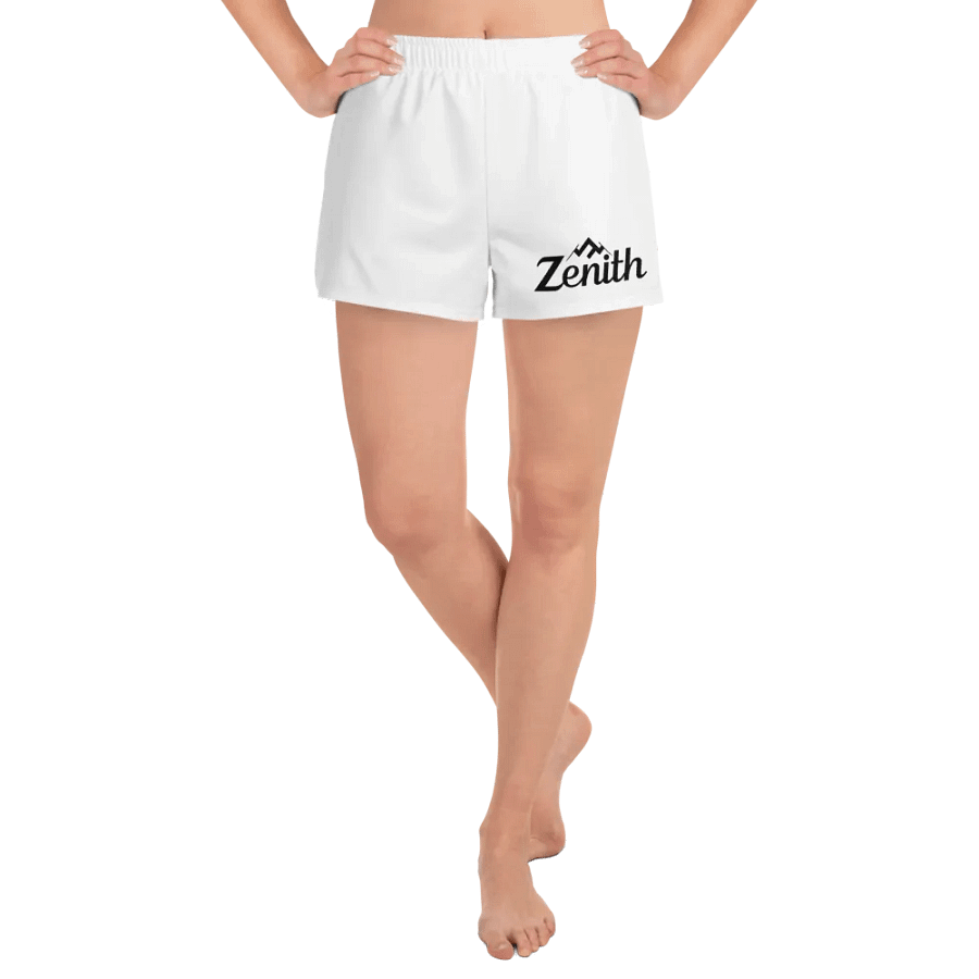 Zenith Unisex Athletic Shorts - Exclusive Design, White, Lightweight, Relaxed Fit product image (5)