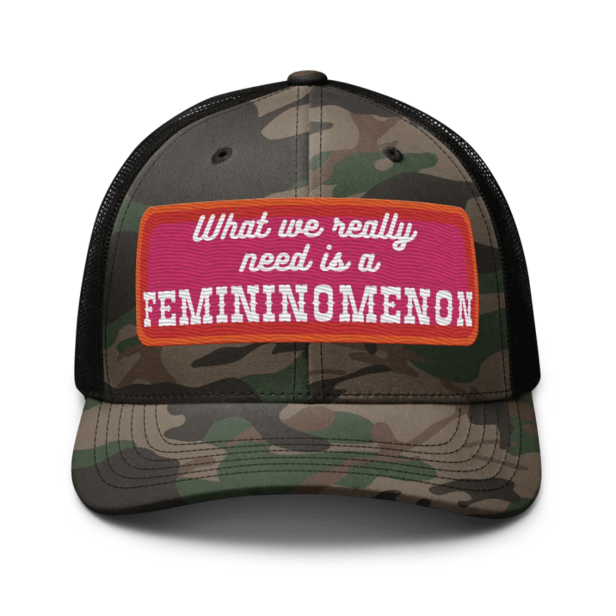 Femininomenon Camo Trucker Hat. product image (1)