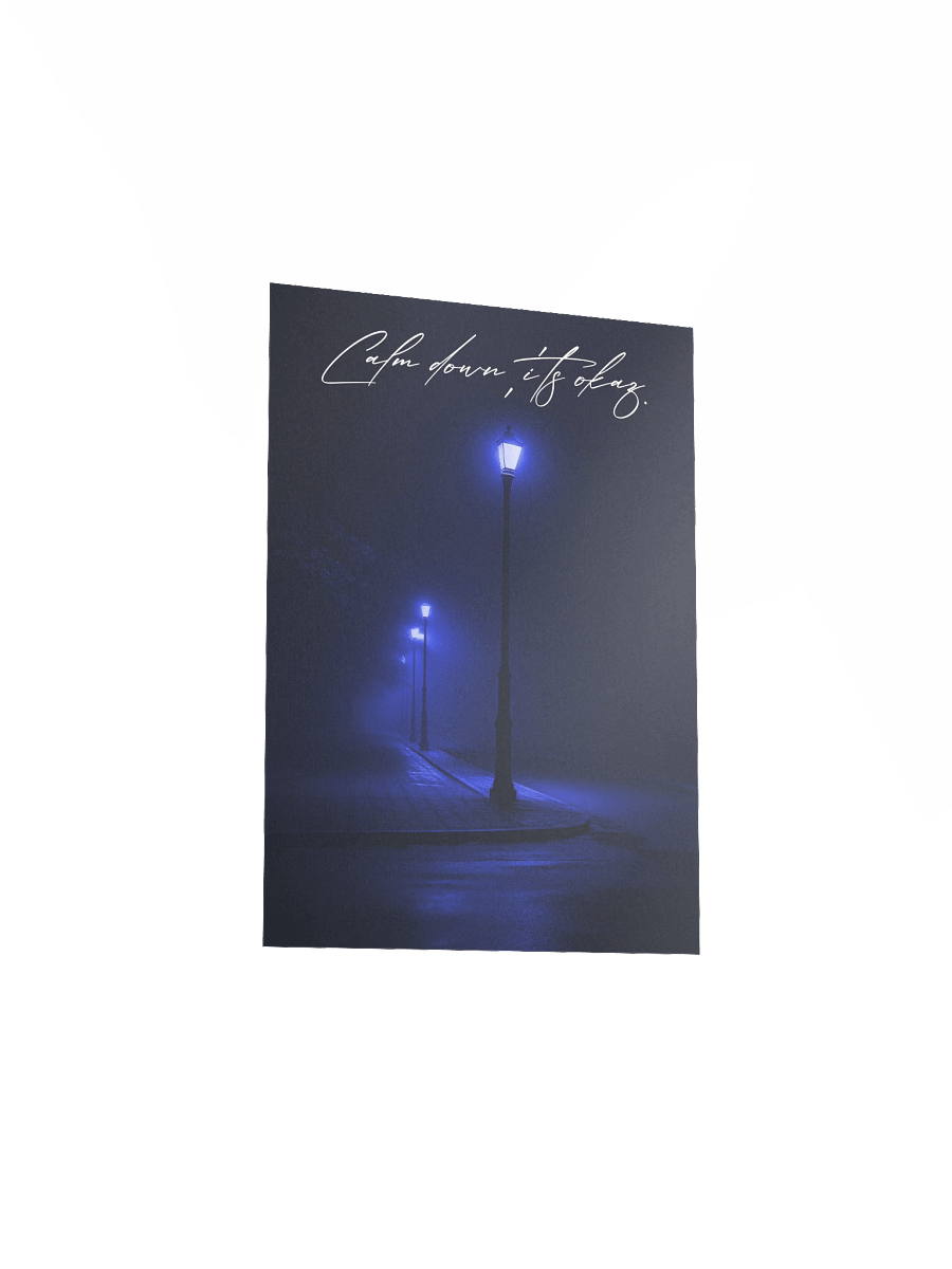 "Calm Down" Handwritten Matte Poster product image (18)