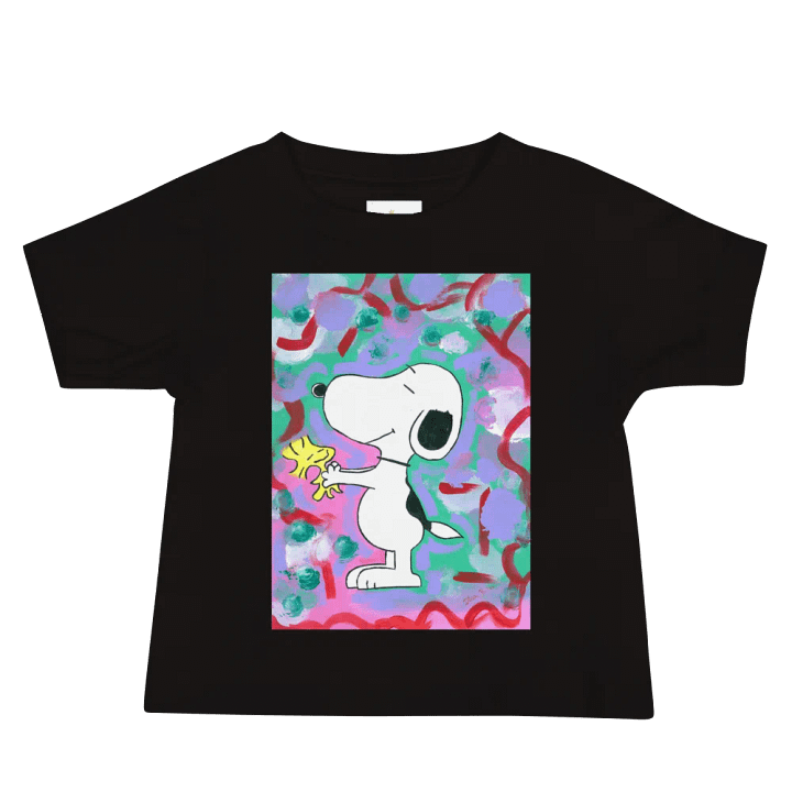 Snoopy (art by Dina R.) acrylic painting picture - Baby Jersey Short Sleeve Tee product image (5)