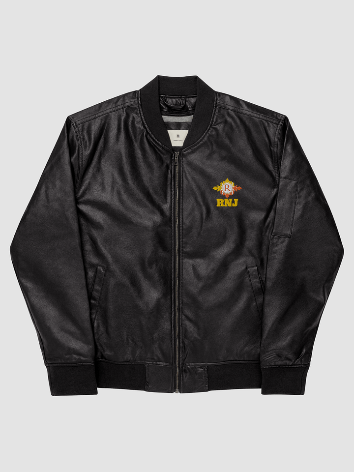 RNJ Faux Leather Bomber Jacket - Threadfast product image (1)