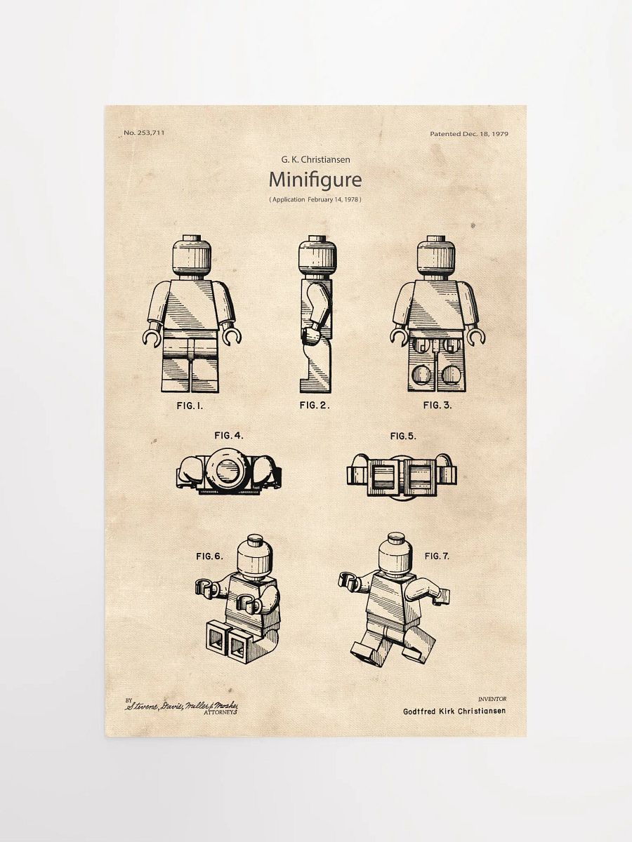 LEGO Minifigure Patent | LIMITED EDITION Poster product image (5)